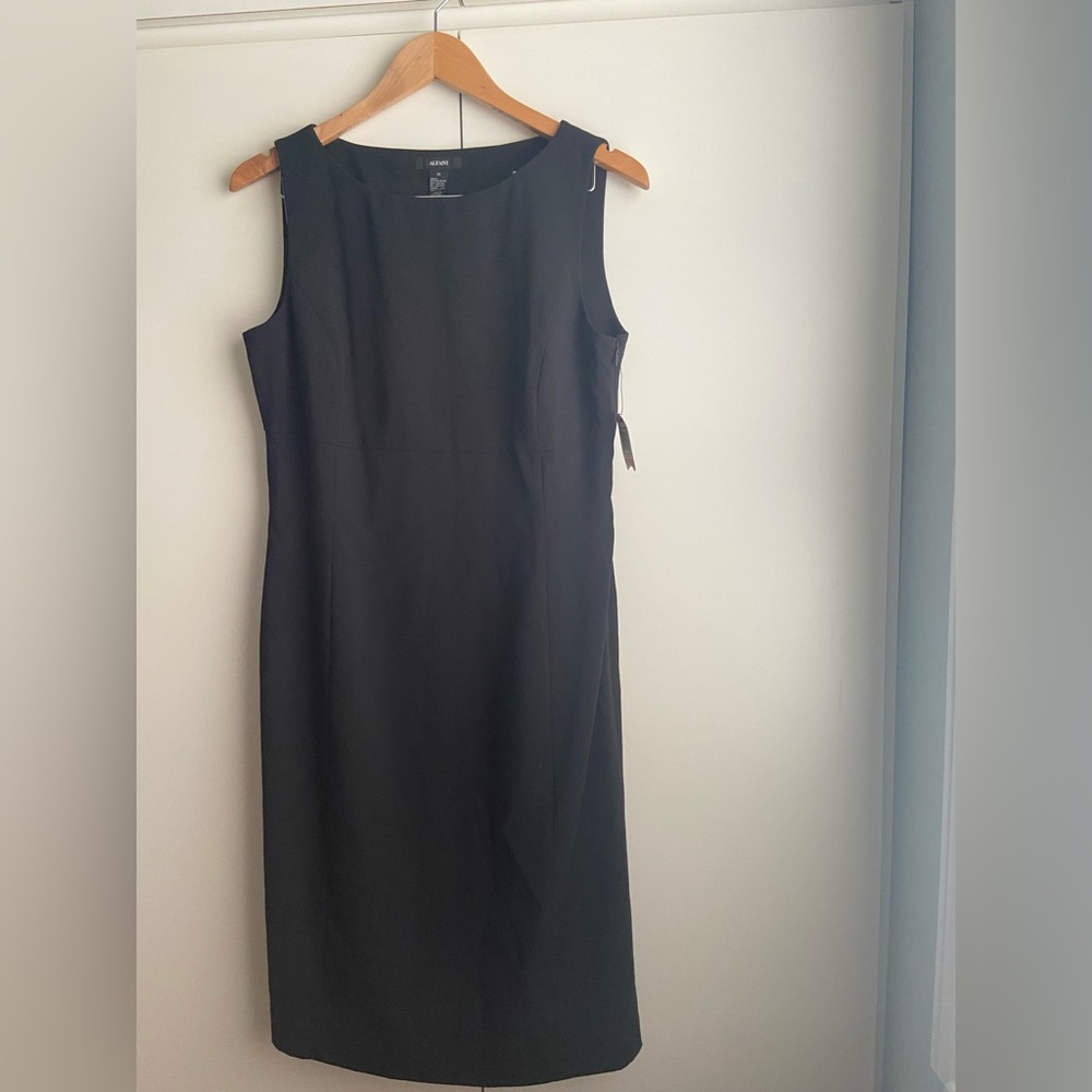 LAST CHANCE! VINTAGE ALFRANI BLACK CASUAL MID DRESS * NWT *